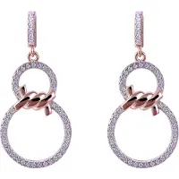 Orphelia 'Aavia' Damen Ohrhänger aus 925 Sterlingsilber - Rosé ZO-7422
