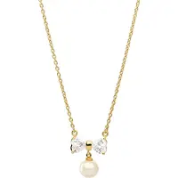 Orphelia „Sparkle“ Damenkette mit Anhänger aus 925er Sterlingsilber – Gold ZK-7512