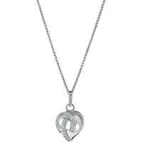 Orphelia 'Amore' Damen-Anhänger aus 925er Sterlingsilber mit Kette – Silber ZH-7577