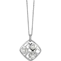 Orphelia Damen-Kette aus 925er Sterlingsilber mit Anhänger – Silber ZH-4846