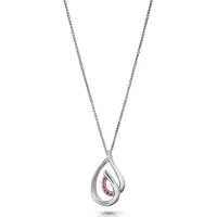 Orphelia 'Dazzle' Damenkette mit Anhänger aus 925er Sterlingsilber – Silber ZH-7518/R