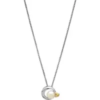 Orphelia 'Mathilde' Damen 925 Sterling Silber Kette mit Anhänger - Silber/Gold ZH-7510/G