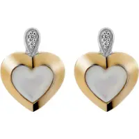 Orphelia 'Debby' Ohrstecker für Damen, 925 Sterlingsilber, Silber/Gold ZO-7289/G