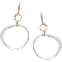 Orphelia 'Renée' Tropfenohrringe aus 925er Sterlingsilber für Damen - Silber/Rosé ZO-7181