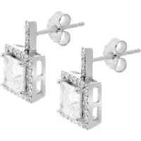 Orphelia Ohrstecker für Damen, 925 Sterlingsilber, Silber ZO-6046