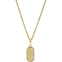 Orphelia 'Malaga' Damen-Anhänger aus 925er Sterlingsilber mit Kette – Gold ZH-7573/G