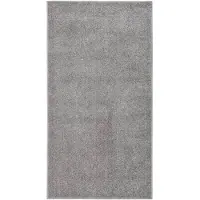 vidaXL Boxspringbett mit Matratze Dunkelgrau 140x190 cm Stoff