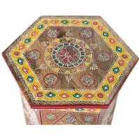 GINER Y COLOMER Barhocker aus Mangoholz, 42 cm x 32 cm x 32 cm