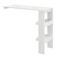 Helloshop26 Stylischer Bistro-Bar-Tisch 120 cm weiß 03_0006215
