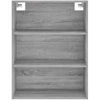 vidaXL Highboard Grau Sonoma 69,5x34x180 cm Holzwerkstoff
