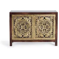 GINER Y COLOMER Kommode aus Kiama-Mangoholz, 80 cm x 110 cm x 40 cm