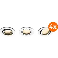 Philips Hue Milliskin Einbaustrahler White Ambiance - rund - Weiß - 12er-Pack