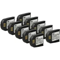 VHBW 10x Akku kompatibel mit Plantronics Savi WH500, WH500A Wireless Headset Kopfhörer (140 mAh, 3,7 V, Li-Polymer)