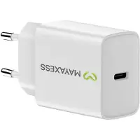 Avizar Mayaxess, USB-C Schnellladegerät 20W für Samsung Galaxy S25, Weiß