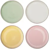 Jamie Oliver 4er-Set: Dessertteller ''Big Love'' in Bunt - Ø 19 cm - onesize