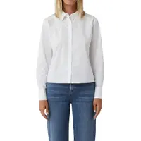 Comma casual identity Hemdbluse Damen Baumwolle weiß, 36 806493-0001-00360