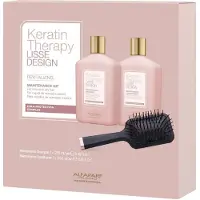 Alfaparf Milano Keratin Therapy REVITALIZING Geschenkset - Shampoo 250ml + Conditioner 250ml + Bürste