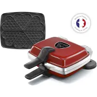 Lagrange Super2 Waffeleisen, 1000 W, umkehrbar, abnehmbare Platten, leicht zu reinigen, multifunktional