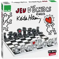 Vilac Modernes Holzschach Keith Haring