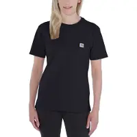 Carhartt T-Shirt Workwear Pocket S/S T-Shirt Women Black-XS