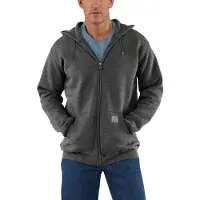 Carhartt Fleecejacke Zip Hooded Sweatshirt Carbon Heather Herren-XS