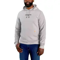 Carhartt Kapuzenpullover Lightweight Logo Graphic Herren Asphalt Heather-M