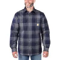 Carhartt Hemd Flannel Sherpa Lined Herren Navy-S