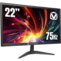 VIBOX 21.5 Zoll PC-Monitor, 75Hz Desktop Monitor, Low Blue Light, Eye Comfort, VGA und HDMI, Schwarz