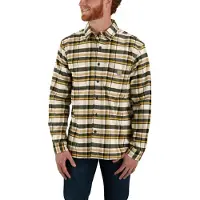 Carhartt Rugged Flex Relaxed Fit Midweight Flannel Long-Sleeve Plaid Hemd