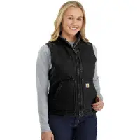 Carhartt Weste Sherpa Lined Mock Neck Vest Damen Black-L