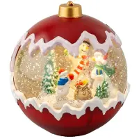 Lumineo LED-Wasserspinner d15h16.3 cm rot/wwt Weihnachtsbeleuchtung