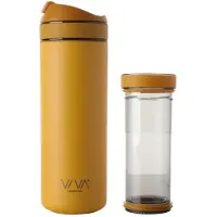 Viva Scandinavia Thermobecher "Recharge Pro", mit Presseinsatz, 460 ml