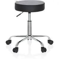 Hjh OFFICE OPERATOR II - Arbeitsstuhl Arbeitshocker Schwarz