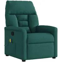 vidaXL Massagesessel Dunkelgrün Stoff
