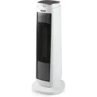 Domo DO7347H, Haushaltsturmventilator, Keramik, 8 h, Drinnen, Flur, Schwarz, Weiß