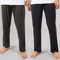Brave Soul Herren EMB Zwei Pack Lounge Hose Marine/Anthrazit Marl