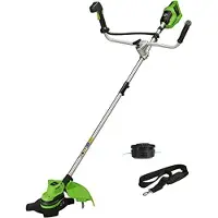 Greenworks GD24X2BCB 2 x 24 V Accu-Grasschneider - ohne Akku und Ladegerät