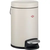 Wesco Kosmetikeimer 113 SAND MATT mit 3 Liter Abfallvolumen und Fußtritt / Badeimer / Standabfallbehälter