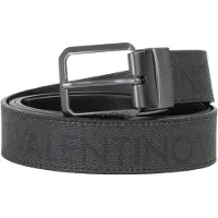 Valentino Gürtel Billie Leather Belt W130 Antrac / Nero - kürzbar