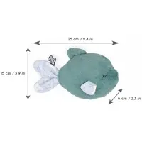 Kaloo - Petit Calme - Beruhigendes Plüschtier für Babys - 25 cm Fisch, Grün - Wärmekissen mit Heißem/Kaltem Effekt - Sehr Weiches Material - Abnehmbarer Bezug - Ab Geburt, K970703