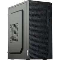 Akyga AK36BK, Micro Tower, PC, Schwarz, Flex-ATX, micro ATX, Mini-ITX, ABS Synthetik, Heimbüro