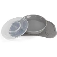 Twistshake - Click-mat mini + Plate Grey
