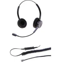 Dacomex perl binaural headset gooseneck noise cancel