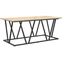 vidaXL Couchtisch Sonoma-Eiche 100 x 50 x 40 cm Sperrholz und Metall