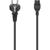 Hama 00200736 Stromkabel Schwarz 2,5 m Netzstecker Typ C 3-polig