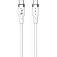 Hyper - 2M Silicone 240W USB-C Charging Cable - White