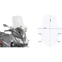 Givi D5614st Piaggio Mp3 300 Hpe Windschutzscheibe