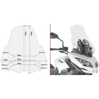 Givi D4122st Kawasaki Versys 650 Windschutzscheibe