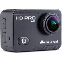 Midland H9 PRO 4K Wi-Fi Action Cam mit Halterung und wasserdichtem Gehäuse