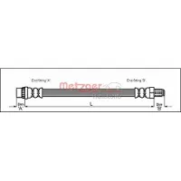 METZGER Bremsschlauch 4118445